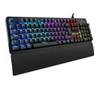 Ensemble clavier et souris The G-lab THE GLAB Gaming KEYZ Carbon Clavier mécanique rétroéclairé Switch Blues Repose poignet A