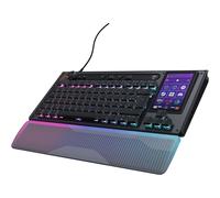 Turtle Beach Command Series KB7 TKL Clavier Gaming Filaire avec écran Tactile Display 4,3", Touches Titan discrètes à Effet, Capuchons de Touches PBT Double Frappe et Rails modulaires - (FR AZERTY)