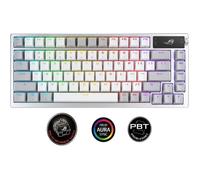 ASUS ROG Azoth Blanc - Clavier - Sans fil - USB 2.0, 2,4 GHz, Bluetooth 5.1 - NX Snow Switches - QWERTY - Blanc