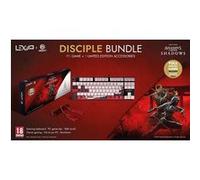 Lexip - Disciple Bundle - clavier - backlit - USB - AZERTY - Français - commutateur : interrupteur rouge - blanc, noir, or, rouge - avec Assassin's Creed Shadows
