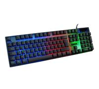 AKUMA SHÔNEN K01 Clavier Gaming Filaire Rétroéclairé - AZERTY Français, Anti-Ghosting, Touches Silencieuses, USB pour PC PS4 PS5 Xbox Mac