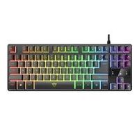 Trust GXT 833 Thado TKL clavier Jouer USB AZERTY Français Noir
