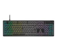 Clavier gaming filaire a membrane - CORSAIR - K55 CORE RGB - Rétroéclairage RGB 10 zones - Gris - Silencieux et réactif