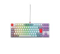 CHERRY XTRFY K4V2 - Retro Edition - clavier - RGB - 80% - TKL - backlit - USB - AZERTY - Français - commutateur : CHERRY MX2A Red - gris