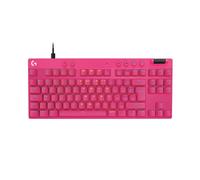 Clavier gaming filaire Azerty Logitech PRO X TKL Rapid sans pavé numérique Rose