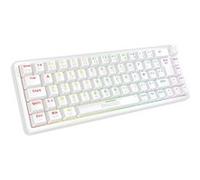 Oniverse Clavier Gaming magnétique Filaire 65% - Commutateurs Hall Effect, Rapid Trigger, Actionnement réglable 0,1 mm, Anti-ghosting, 8 000 Hz, LED, AZERTY, pour PC/Mac - Maegnus (Luxion White)