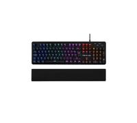 The G-Lab – Clavier Mécanique Keyz Carbon E – Azerty, Switchs bleus, Repose-poignets magnétique