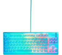 SteelSeries Clavier gaming Apex 3 TKL Aqua – Compact sans pavé numérique, RGB 8 zones, AZERTY