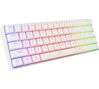 Clavier Gaming Genesis Thor 660 G2 Nous Blanc Sans Fil Rgb Mécanique Gateron Marron