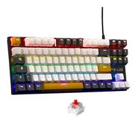 Clavier Gaming - THE G-LAB - KEYZ-MERCURY-C/FR - Mécanique - TKL - 3coloris Blanc+Noir+OrangeFR
