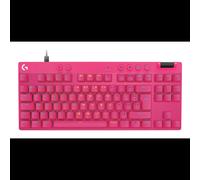 Clavier Gaming Logitech G PRO X TKL RAPID AZERTY - Interrupteurs Magnetic-Mechanical, Rétroéclairage LED Multicolore, USB, Rose, Tenkeyless, Temps de Réponse 1ms
