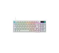 Clavier Gaming Logitech G316 X 98% AZERTY USB-C Hot-Swap Linéaire 8 kHz PBT double couche Blanc