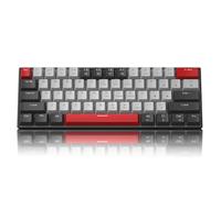 Clavier Gaming Mécanique 60% MageGee STAR 61 Compact avec Rétroéclairage LED Bleu, Câble USB Type-C Détachable, Clavier Fil Antighosting Complet - Noir & Gris / Switch Bleu