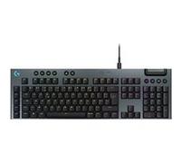 Logitech G Clavier gaming G915 X - mécanique filaire ultra-plat, PBT, RVB, GL Brown - AZERTY Noir
