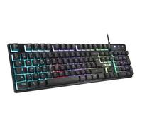 Clavier filaire Gaming GLAB Caesium - Membrane - RGB - Précis et silencieux - Noir