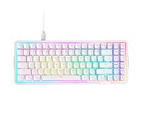 Clavier Gaming NZXT Function Elite MiniTKL Magnétique RGB - Activation Réglable, Switches à Effet Hall Double Rail, TAUX D'INTERROGATION 8K - Son et Sensation de Frappe Améliorés - US QWERTY - Blanc