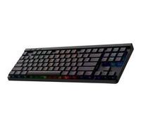 Clavier gaming sans fil Azerty Logitech G515 LIGHTSPEED TKL contacts mécaniques tactiles marron Bluetooth Noir Noir A