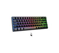 Clavier gaming sans fil THE G-LAB KEYZ HYDROGEN 60% AZERTY Membrane RGB Noir