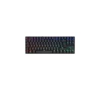 Cherry MX 8.2 TKL Wireless, Clavier de Jeu sans Fil sans Pavé Numérique, Disposition Française (AZERTY), Bluetooth, 2,4 GHz & Câble, MX2A Red Switches, Noir