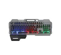 LIVOO Clavier gamer TEA282 semi-mécanique filaire AZERTY rétro-éclairage RGB repose-poignée amovible