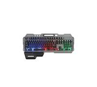 LIVOO Clavier gamer TEA282 semi-mécanique filaire AZERTY rétro-éclairage RGB repose-poignée amovible