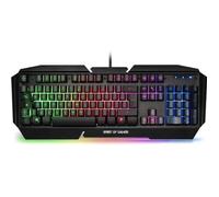 Spirit of Gamer Pro-K5 Clavier semi-mécanique pour gamer, rétro-éclairage RGB (AZERTY, Français)