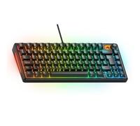 Clavier Glorious Gaming GMBK 75% - Capuchons MX remplaçables, USB détachable, IP57 résistant Eau/poussière, RGB 10 Zones, Switchs Silencieux - 321x137x41mm Disposition Anglaise QWERTY