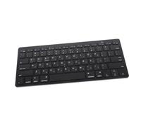 Clavier Hébreu sans Fil Noir Abs, Touches Silencieuses, Format Complet | Support Langue Hébraïque, Profil Ultra-fin, Usage Bureau et Entreprise, Compatible Ordinateur Portable et Fixe