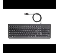 Clavier HP 150 Filaire USB QWERTY - Dimensions 425.9x146.1x26.8mm - Poids 440g - Compatible Windows 10/11 - Longueur câble 1m - Noir - Réf. 664R5AA#ABB