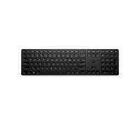 Clavier HP 450 (4R184AA) Sans Fil/USB FR, Taille Réelle, 19 Touches Directes Programmables, Portée 10m, Alimentation Batterie AAA, Noir, 428x115x18mm