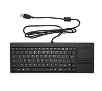 Clavier Industriel, Clavier IPC avec Pied en Ciseaux X Plug and Play, Connexion Filaire du pavé Tactile, pour L'industrie Manufacturière Militaire (Interface USB avec Fonction HUB)