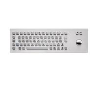 Clavier Industriel de 67 Touches avec Trackball USB, claviers Robustes en métal Acier Inoxydable for kiosque Machine CNC(USB Interface)