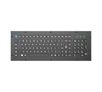 Clavier Industriel en métal Noir, 103 Touches, Acier Inoxydable, Montage sur Panneau Avant, étanche IP65, avec Clavier numérique