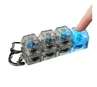 Clavier Jouet Antistress, 4 Boutons Clavier Clics Fidget Toy,Porte-Clés ClavierAnti-Stress, Jouet À clics avec Lumière, pour Enfant, Garçons, Filles, Famille, Sac À Dos De Voyage, Bureau