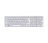 Clavier - KEYSONIC - KSK-8021 U - USB - Blanc - Argenté - Technologie membrane X-Type
