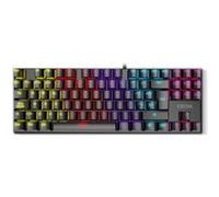 Krom Gaming Clavier mécanique Kasic NXKROMKASICTKL RGB Switchs rouges USB QWERTY ES Noir