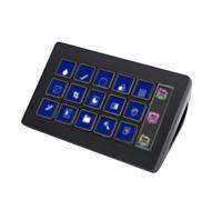 Clavier LCD personnalisé à 15 touches, contrôleur de studio de streaming pour Elgato 4KCU, pour OBS, pour, pour YouTube, pour Twitter, pour Discord, pour Spotify