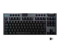 Logitech G915 Tenkeyless Lightspeed Carbone (Tactile Version) Clavier gaming sans fil - format TKL - interrupteurs mécaniques tactiles (switches GL Tactile) - technologie LightSpeed - rétro-éclairage RVB avec technologie Lightsync - AZERTY, Français