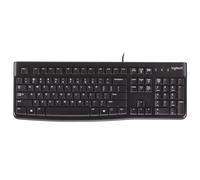 Clavier Logitech K120, Royaume-Uni, OEM, filaire, USB, QWERTY, noir, 920-002524