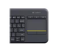 Clavier tactile sans fil Logitech K400 Plus - Clavier - avec pavé tactile - sans fil - 2.4 GHz - QWERTZ - Hongrois - noir Noir G