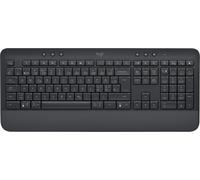 Logitech Clavier sans fil Signature K650, Ergonomique avec repose-poignets, QWERTY Pan Nordique, Gris