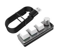 Clavier macro - Dispositif clavier mécanique, bouton de contrôle | Boutons personnalisés avec bouton rotatif | Contrôle industriel des médias de jeu, contrôle industriel, zoom du volume