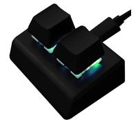 Clavier macro mécanique - Mini clavier de 5,2 x 4,8 x 3 cm, technologie Red Switch mise à jour, connexion USB C de 1,5 m pour des commandes rapides | Boutons programmables rétroéclairés pour les
