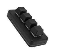 Clavier Macro Programmable, Clavier Macro de Jeu Mécanique à 4 Touches avec éclairage Dynamique RVB, Clavier OSU pour Jeux PC pour Ordinateurs