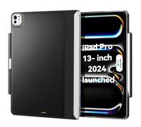 Clavier Magique Compatible avec iPad Pro 13" M4 2024, étui avec Porte-Stylet Apple pour Smart MagicKeyboard Folio Fin et Durable, avec Surface en Cuir Durable (Clavier Non