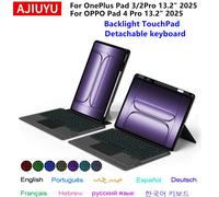 Clavier magique pour OnePlus Pad 3, étui avec rétroéclairage et pavé tactile, housse de clavier pour One Plus Pad 3 2Pro 13,2 pouces, étui pour OPPO Pad 4 Pro Black Keyboard case