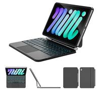 Clavier Magnétique pour iPad 11"" (2025) & 10.9"" (10e Gén) - Étui avec Support Flottant & Pavé Tactile - AZERTY