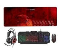 Clavier Mars Gaming MCPRGB2FR Avec Fil AZERTY FR Noir Noir G