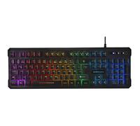 Clavier - Mars Gaming - MK218DE - Filaire - QWERTZ - Rétroéclairé LED RGB - Noir