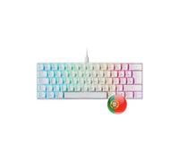 Clavier Mars Gaming MKMINIWBPT Mécanique Ultra-Compact USB-A RGB Blanc